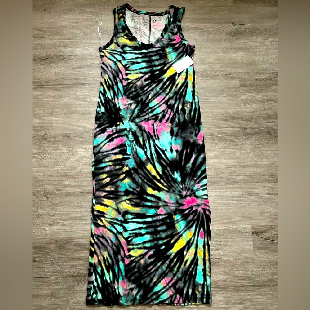 Modern shirt sleeveless bodycon dress New with Tag